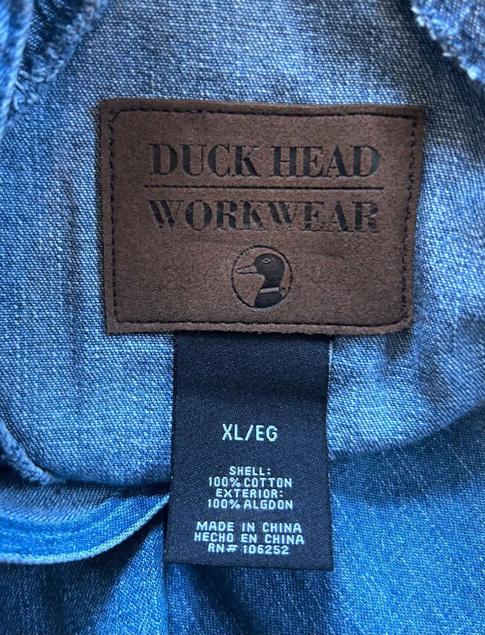 Vintage Duck Head Men’s Denim Overalls XL Blue - Picture 8 of 12